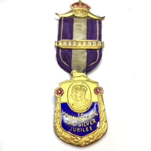 1910 -1935 George V silver Jubilee medallion ( R.A.O.B )