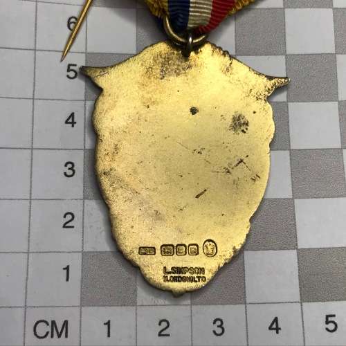 1953 R.A.O.B sterling silver gold plated coronation medallion
