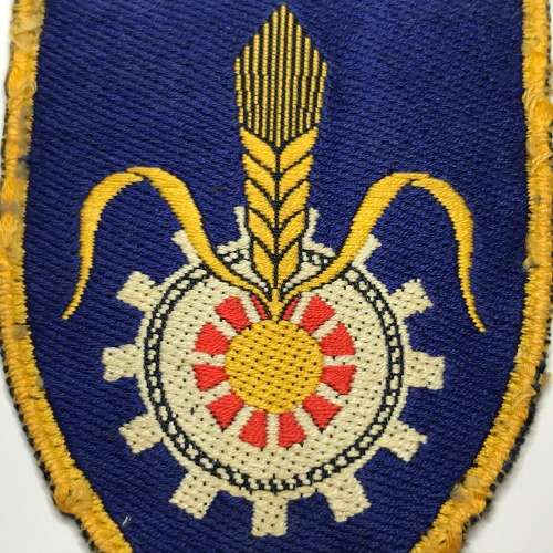 Quarter Master General embroidered cloth flash