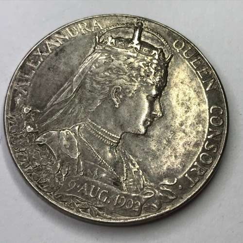 Coronation medal 1902 Edward VII and Alexandra Queen Consort