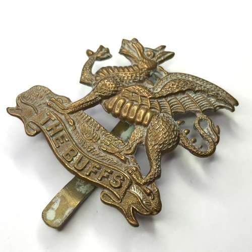 Great Britain Infantry on the line The Buffs (Royal East Kent Regiment) cap badge - Slide
