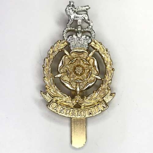 Great Britain Lancastrian Brigades cap badge - Stay brite