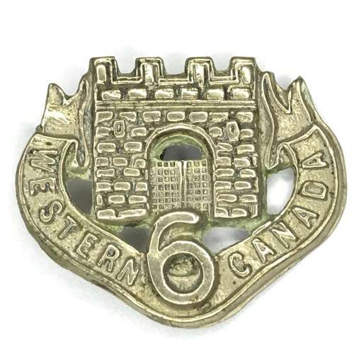 Canada 6th Western Canadian collar badge