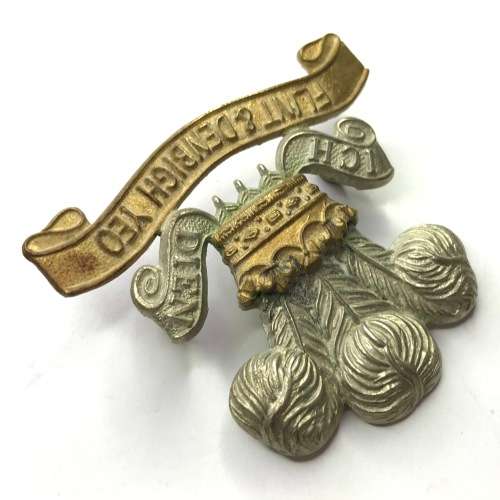 Great Britain - Flint and Denbigh Yeomanry Cap badge - Bi-metal with lugs