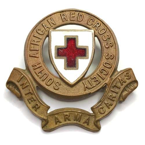 South African red cross cap badge