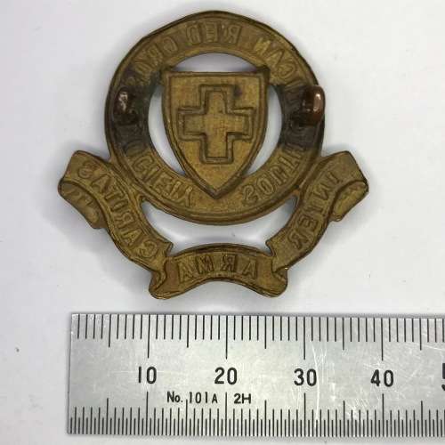 South African red cross cap badge