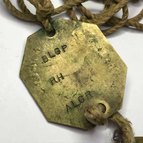 Set of 2 tags marked P Taylor 05541071 - 1