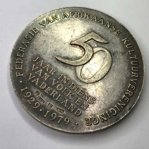 Lot of 4 Africana badges pins - FAK medal and pin - 50 years union - 1959 - Wonder van Afrikaans