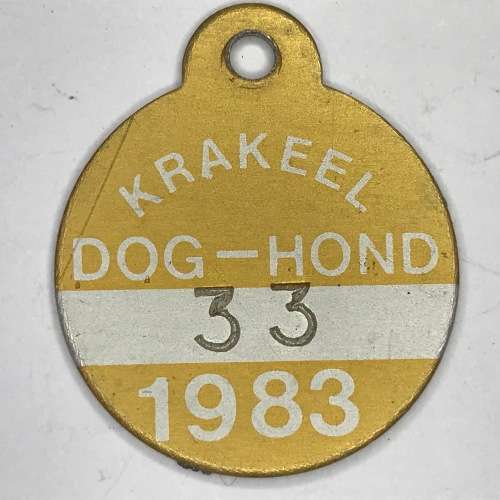 Very Very scarce - Krakeel 1983 - Dog licenses no.33, 44, 55 and 66