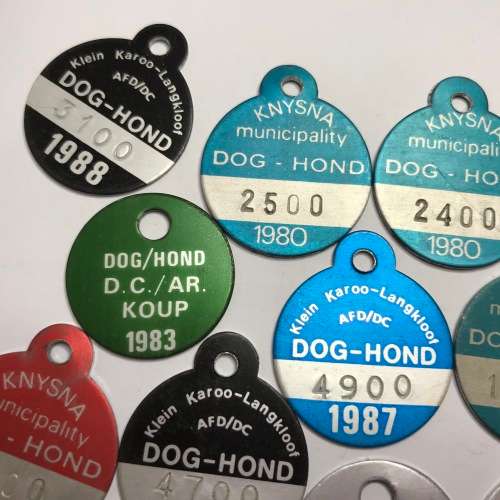 Lot of 15 Dog licenses