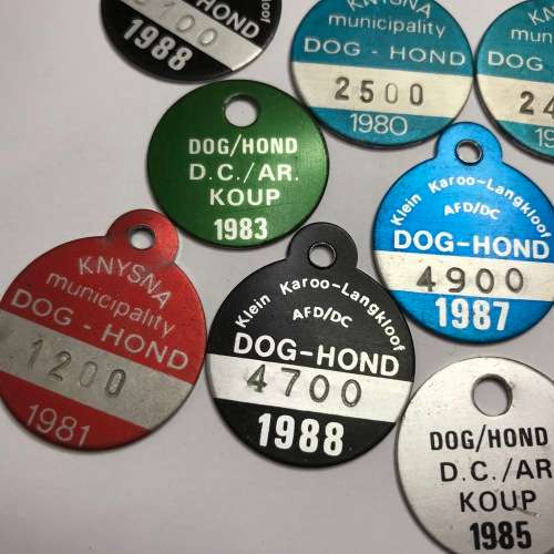 Lot of 15 Dog licenses