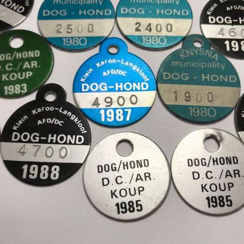 Lot of 15 Dog licenses