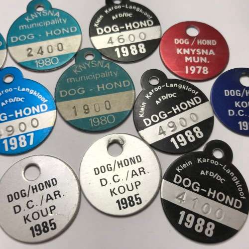 Lot of 15 Dog licenses
