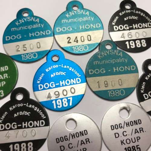 Lot of 15 Dog licenses