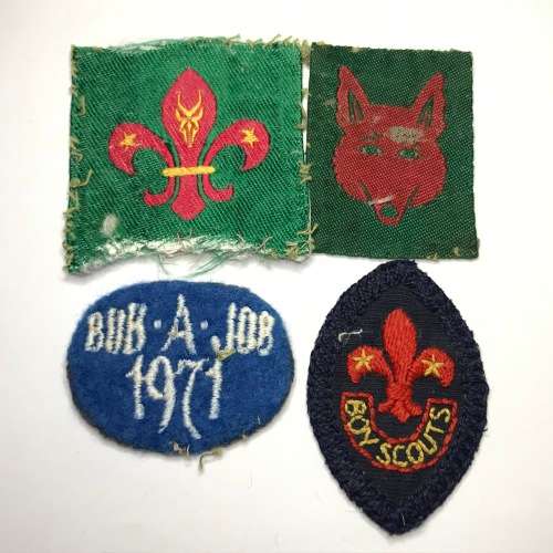 Lot of 4 Boy Scouts cloth Badges