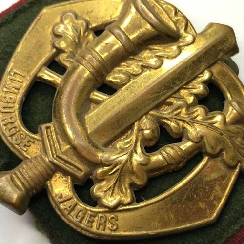 Netherlandse Limburgse Jagers Regiment cap badge