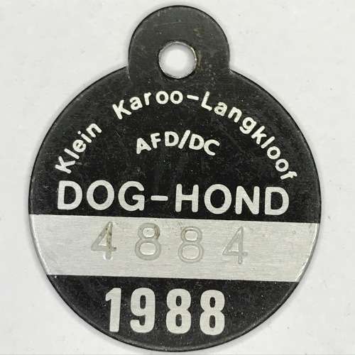 Lot of 50 dog licenses with RADAR numbers that read the same both ways