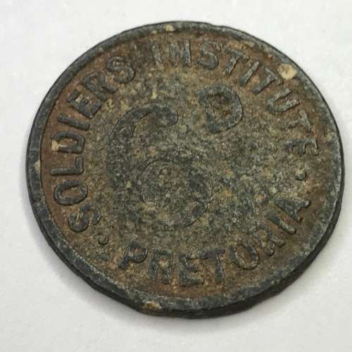Soldier`s Institute Pretoria 6 d SCARCE