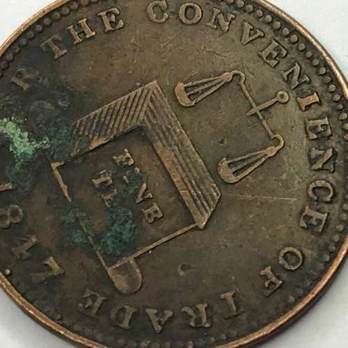 British Token J Wheeler Tea dealer Brierley Hill 1847 Trade Token