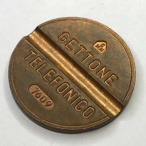 Gettone telephone token no 7609