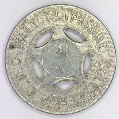 C. v.d. Walt Klipkraal Colesberg Good luck token