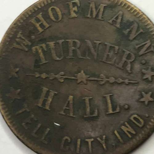 American Token Dating from 1870 Wendal Hofmann (beer brewer)
