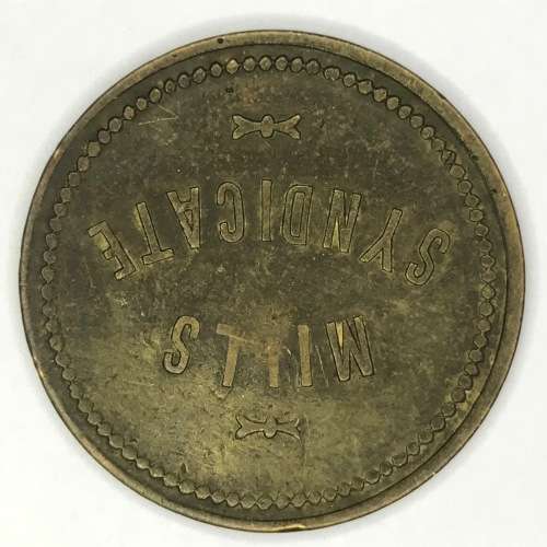 Mills Syndicate Brass type 1 token