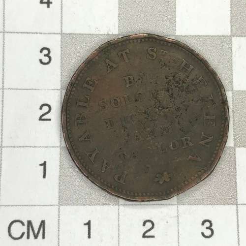 ST Helena half penny token - Solomon, Dickson and Taylor 1830`s