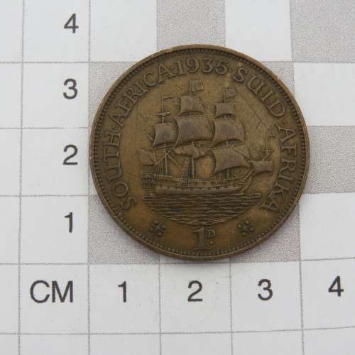 1935 South Africa penny - VF+