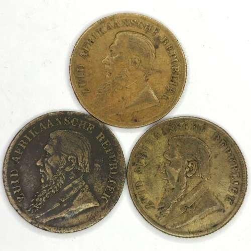 3 Different Kruger ZAR imitation pounds/tokens