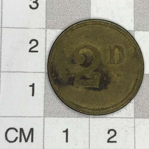 Van Rhyn Wine and Spirit Co. 2d token - scarce type 2