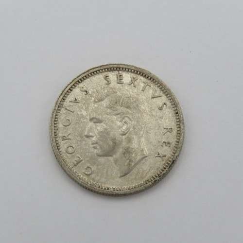 1948 South Africa George 6 Sixpence AU
