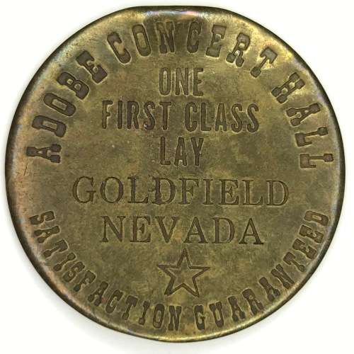 Goldfield Nevada $3 token - One first class lay all night check