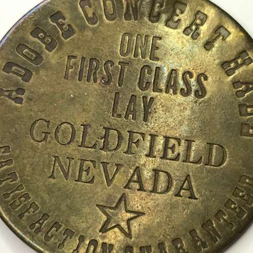 Goldfield Nevada $3 token - One first class lay all night check