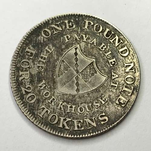 Birmingham Token - 1812 One shilling - Very Scarce - The Workhouse