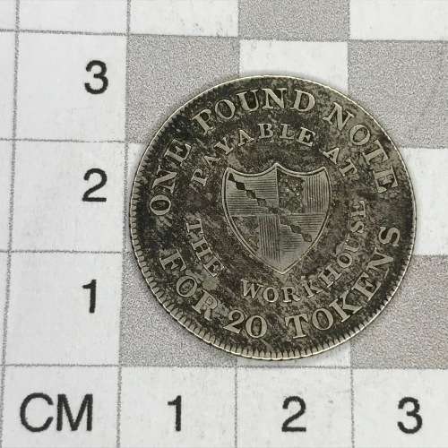 Birmingham Token - 1812 One shilling - Very Scarce - The Workhouse