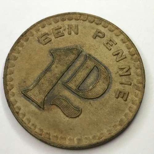 Union Internment camps 1d token