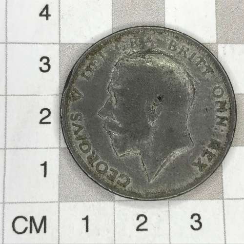 1911 British half crown prison money casting