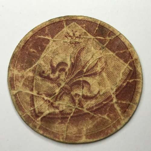 1915 Banque di Emission De Lille 10Centimes and 5Centimes cardboard coins - Rarely seen