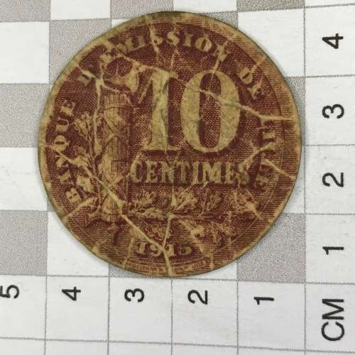 1915 Banque di Emission De Lille 10Centimes and 5Centimes cardboard coins - Rarely seen