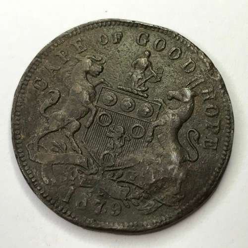 Herns #292a J.W. Irwin half Penny dated 1879