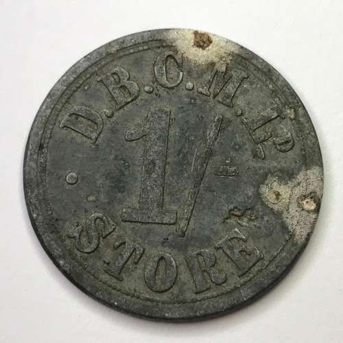 De Beers Consolidated Mines Ltd. 1 Shilling, Wesselton, Lion incuse