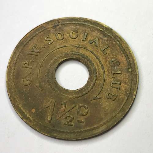 G.P.W Social Club 1 1/2 penny