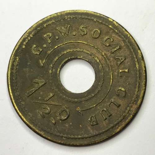 G.P.W Social Club 1 1/2 penny