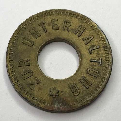 Zur Unterhaltung German Token - Spielautomatenmunze