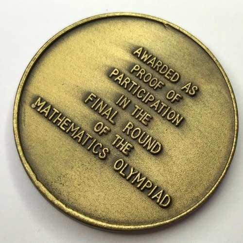 SAMF Proof of participation in the final round of the mathematics Olympiad token