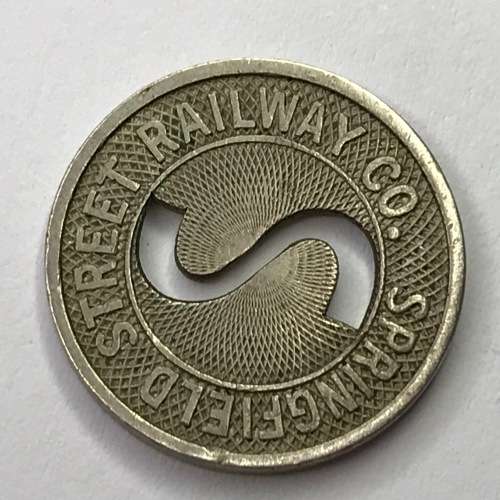 Springfield Street Railway Co. token - Good for one fare