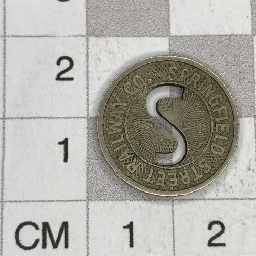 Springfield Street Railway Co. token - Good for one fare