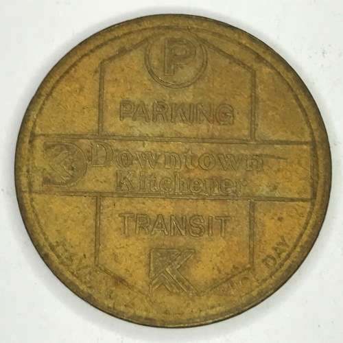 City of Kitchener 25c parking token