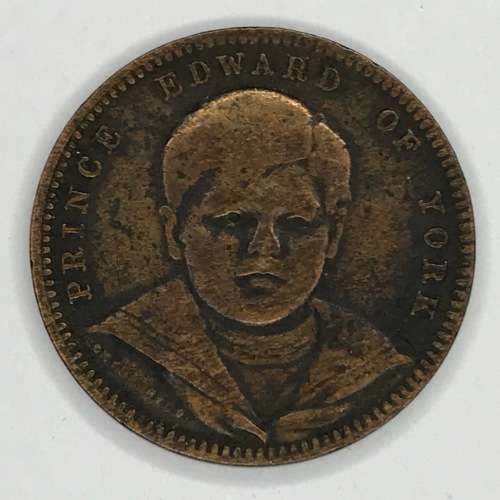 1890`s Prince Edward of York medalist games marker token